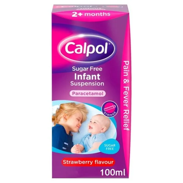 Calpol Infant 2mths+ SF Straw 100ml