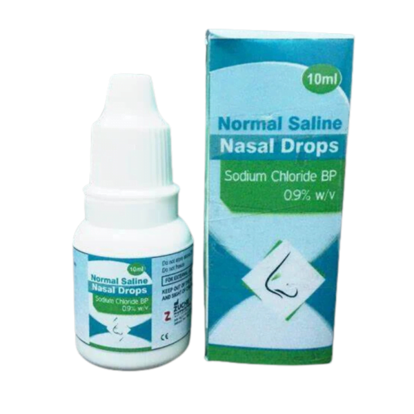 Normal saline drops