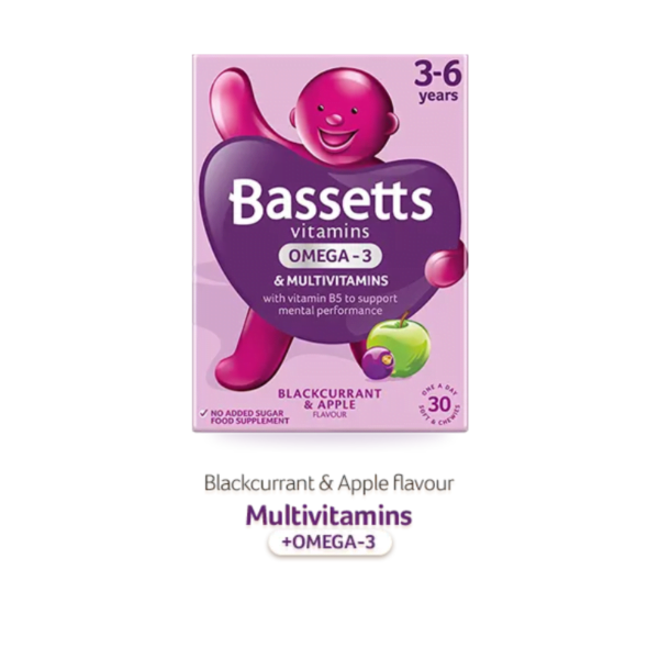 Bassetts Omega-3 Black Black & Apple 3-6 years