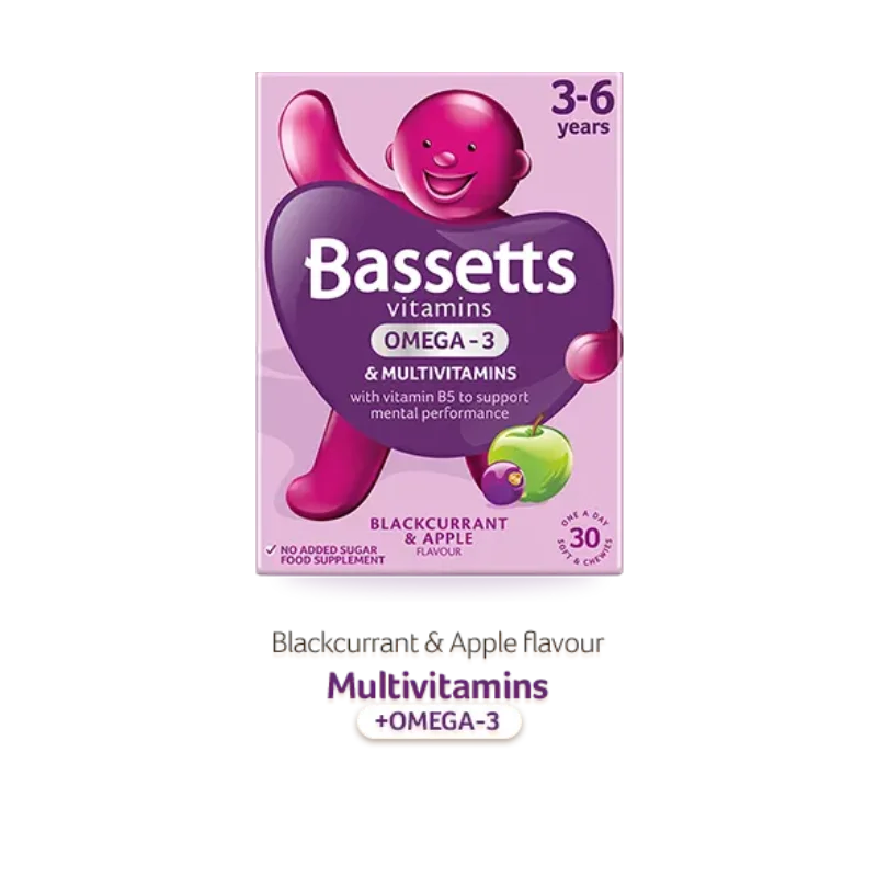 Bassetts Omega-3 Black Black & Apple 3-6 years