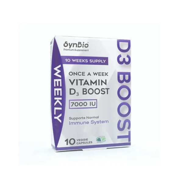 SynBio Once A Week Vitamin D3 Boost 7000 iu 10