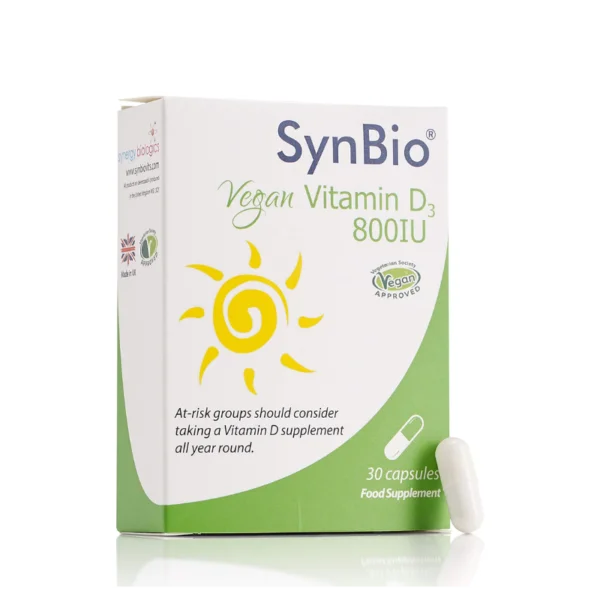 Synbio Vegan Vitamin D3 800IU