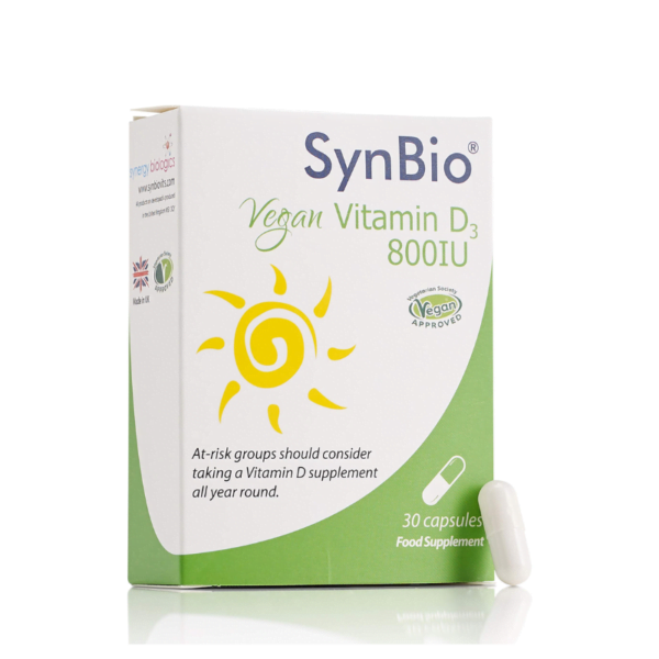 Synbio Vegan Vitamin D3 800IU