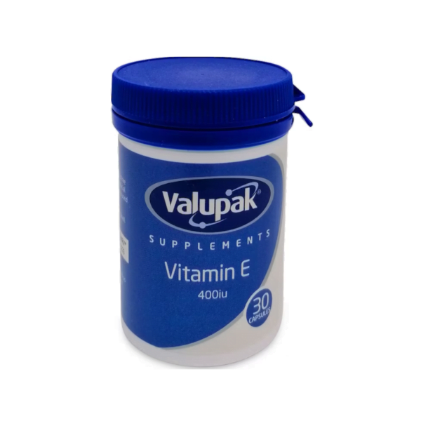 Valupak Vitamin E 400 iu Capsules 30