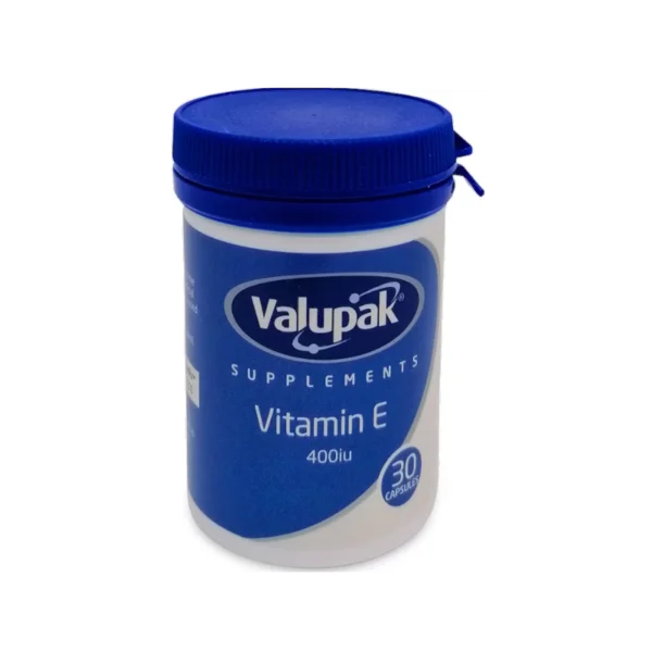 Valupak Vitamin E 400 iu Capsules 30