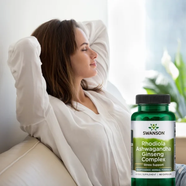 Adaptogenic Herbal Complex with Rhodiola, Ashwagandha & Ginseng 60 caps - Image 3